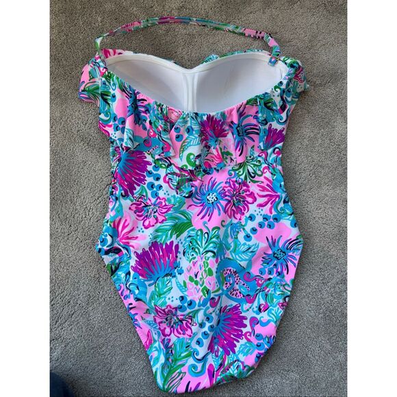 NWOT LILLY PULITZER Sz 6 RUBYANN SWIMSUIT *PARADISE PETALS*, $158 B14 - Picture 7 of 9